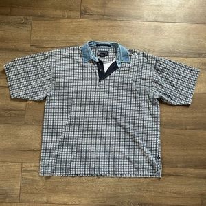 Drummer Boy Vintage Plaid Shirt with Jean Collar